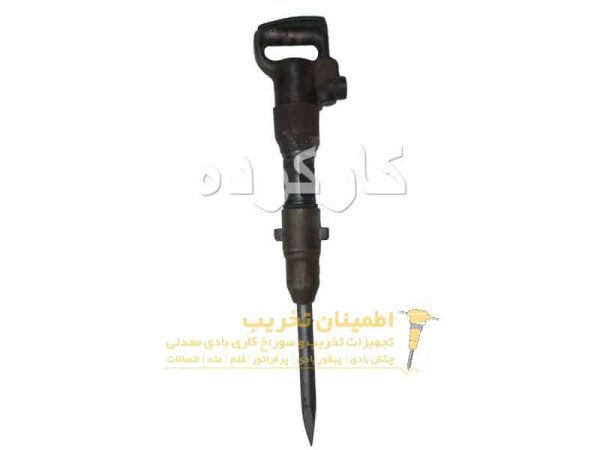 چکش بادی 7 کیلویی بهلر- همراه قلم نصب شده